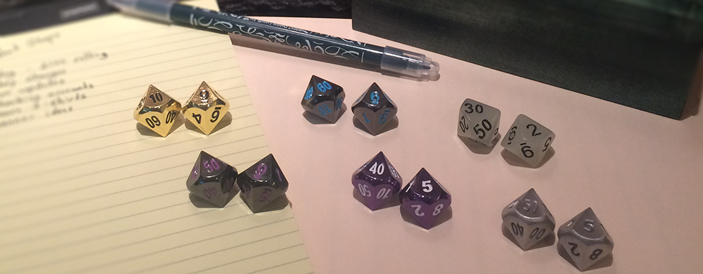 Dice Dungeons d100 Metal Dice Sets