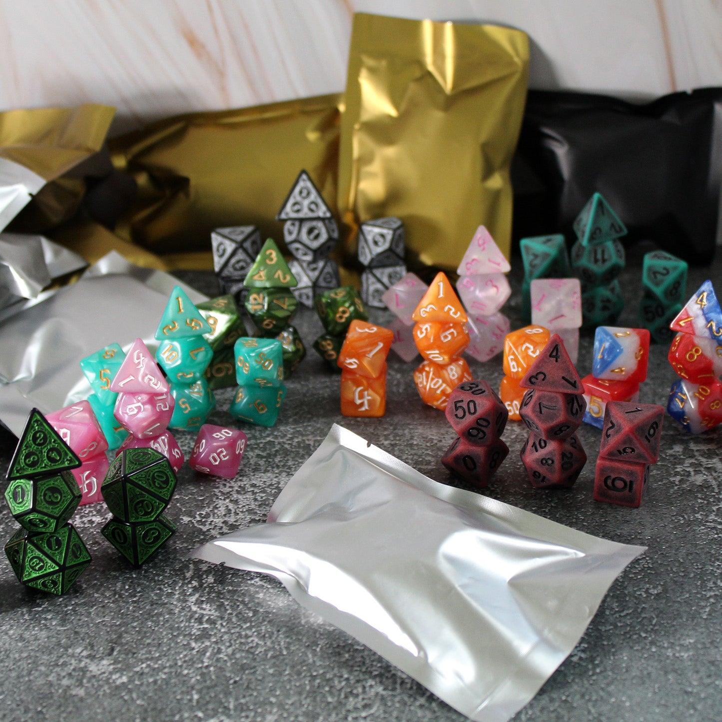 π Mystery Polymer RPG Dice Set (100% off)
