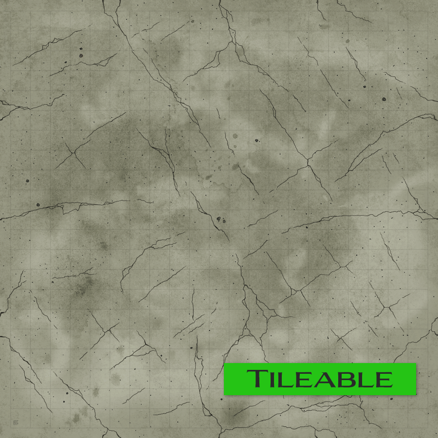 Image of a battle map depicting the floor of a cave
