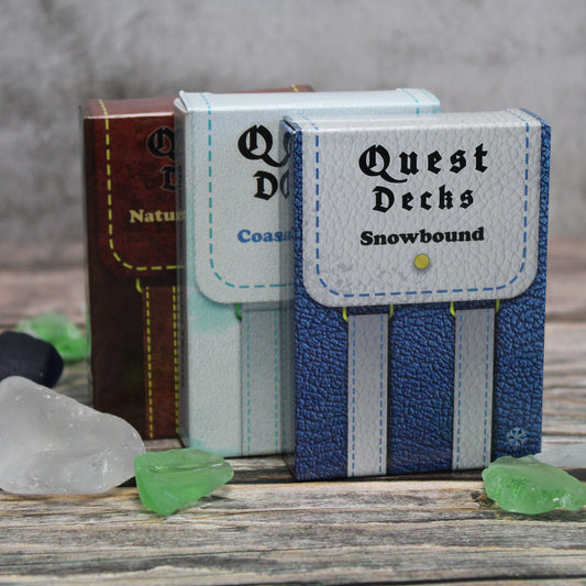 Coastal and Arctic bundle includes 3 decks of quest prompts.
