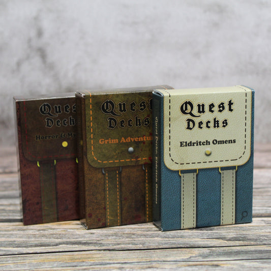 Save when you bundle 3 quest decks in our horror themed pack.