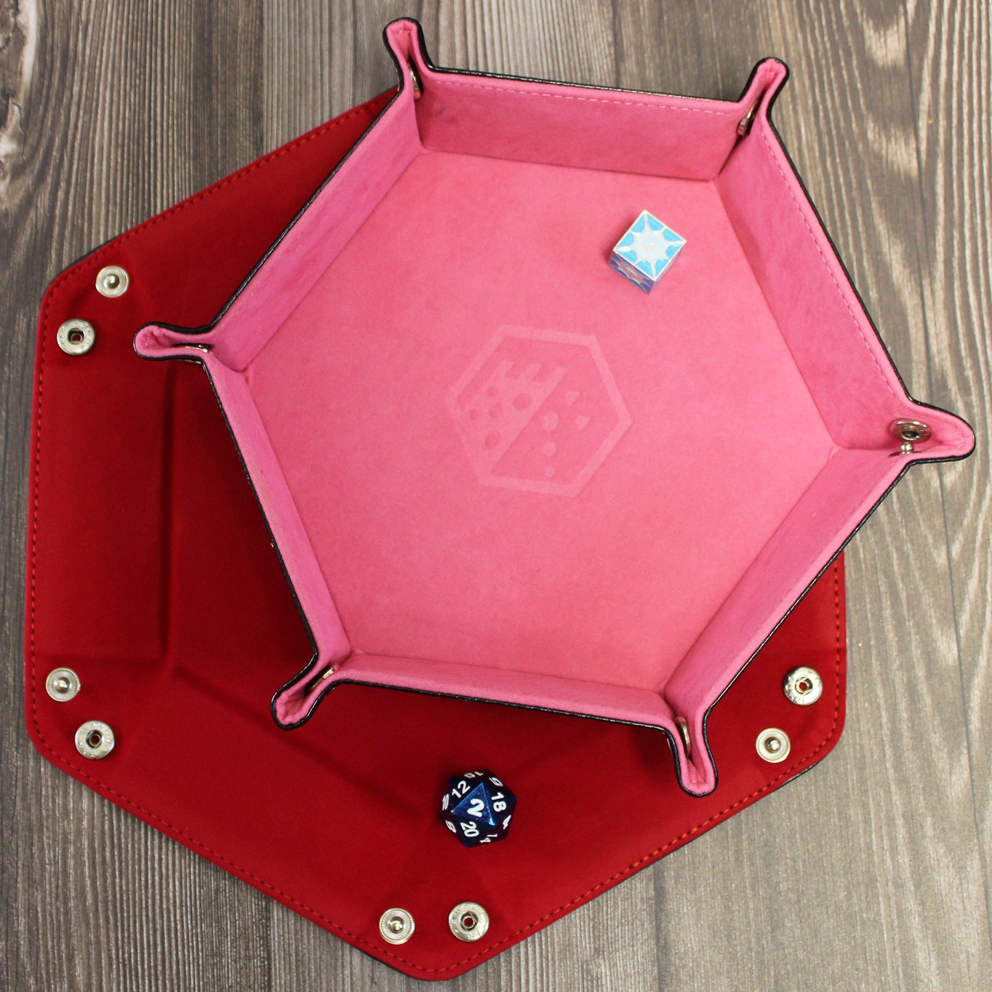 Folding Hexagonal Dice Tray