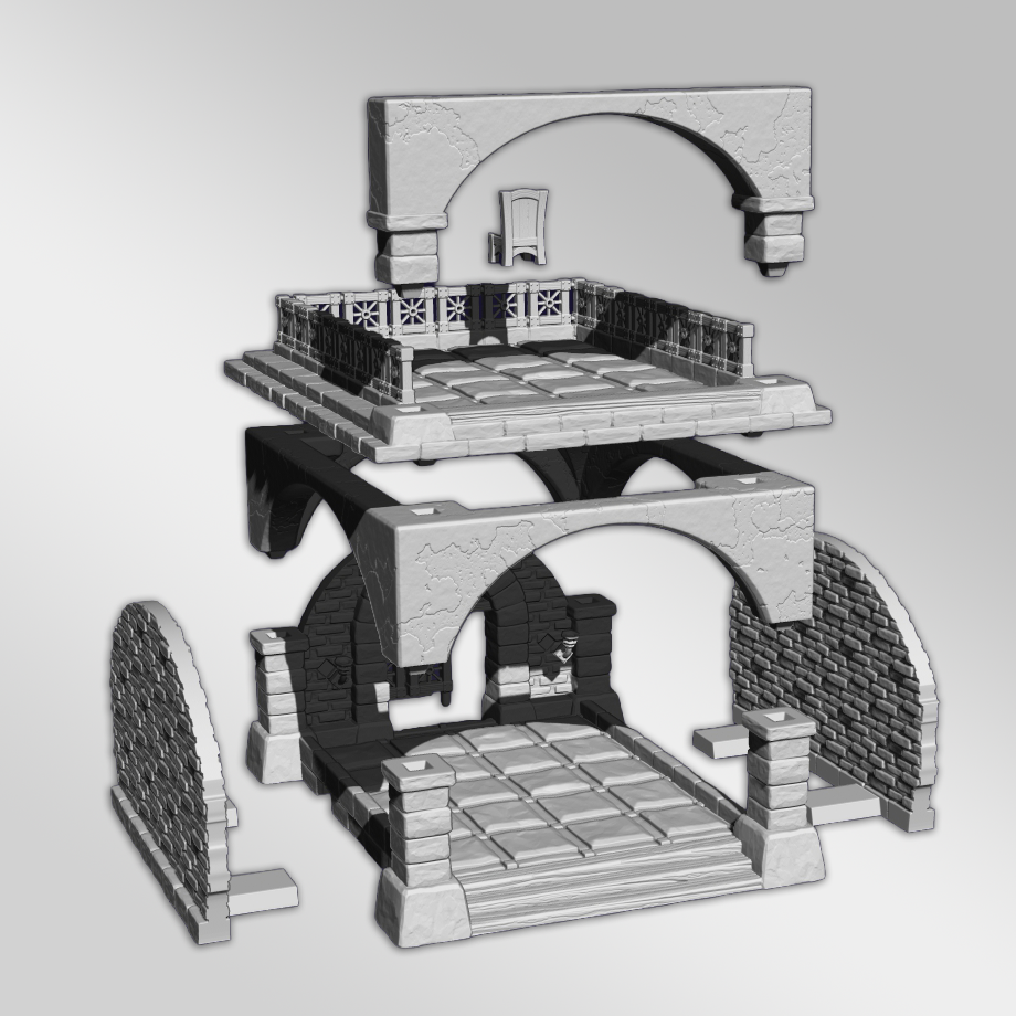 Arena Gate STL (3d Printable)