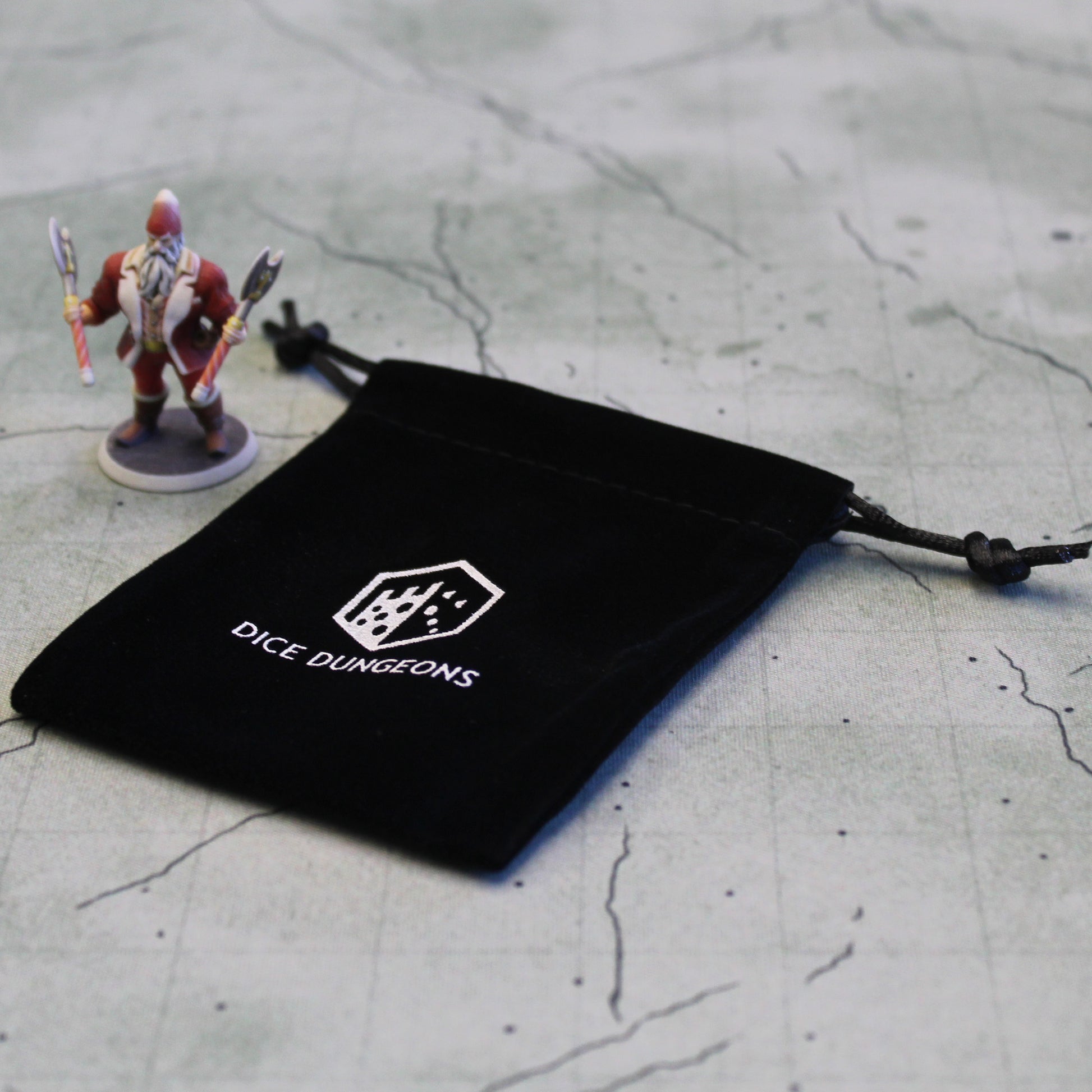 Simple bag for holding dice dungeons brand dice.