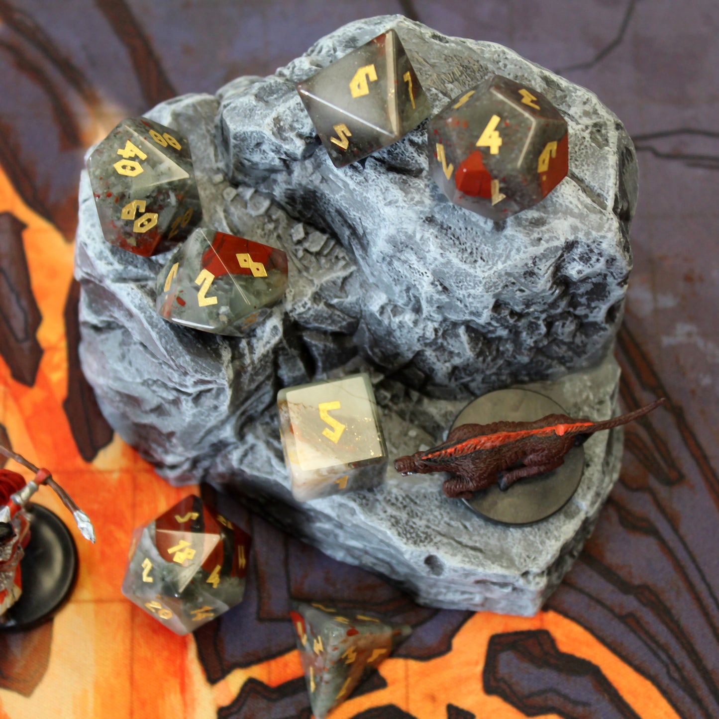 Bloodstone Dice Set with Display Box