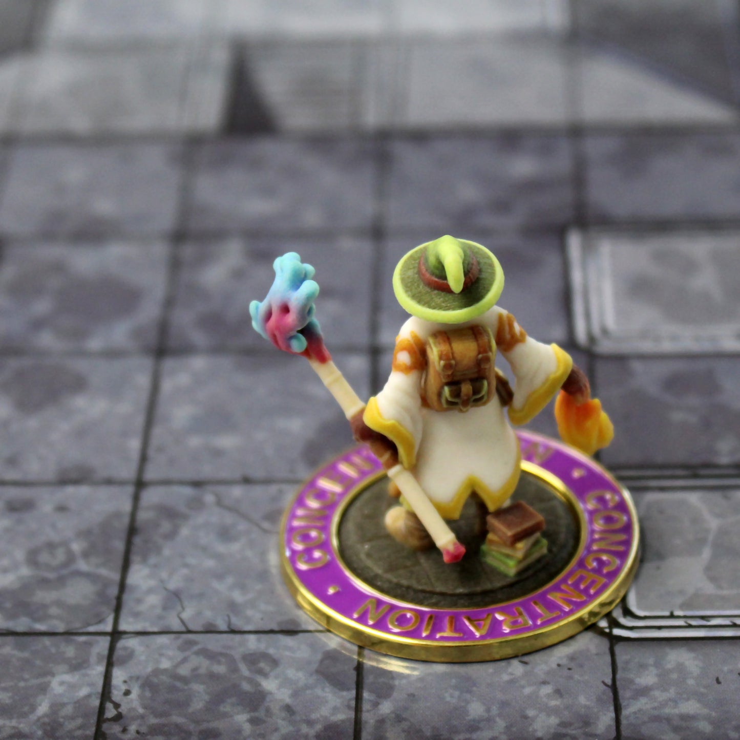 Concentration tracked on a wizard