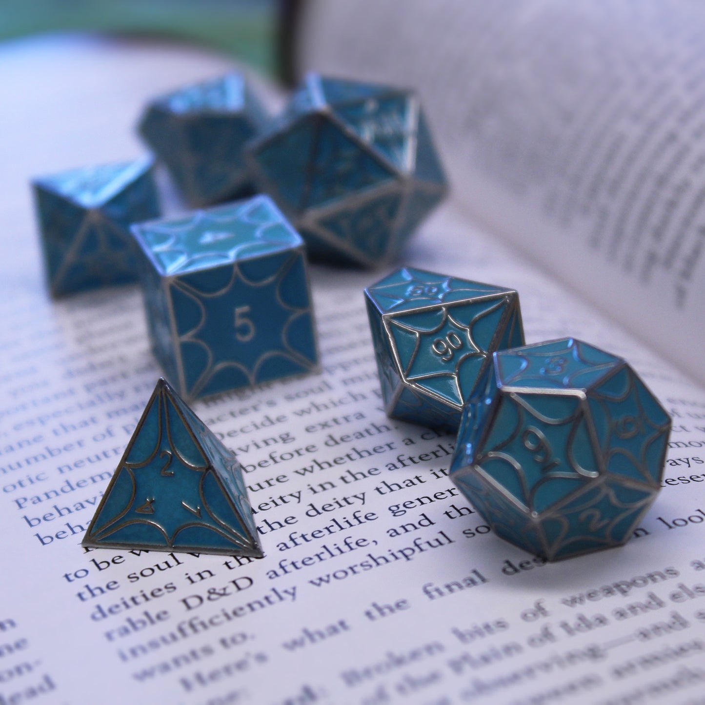 Glow in the dark dragon dice