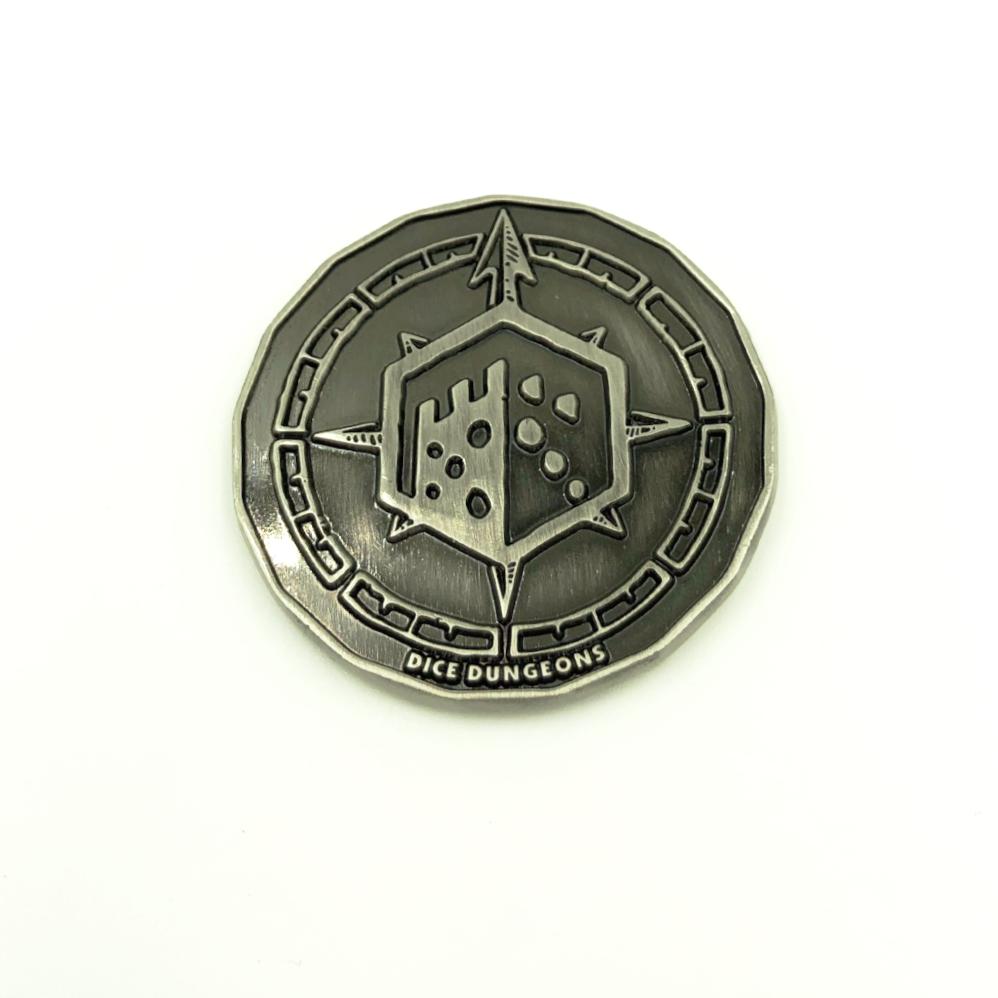 Antique Silver Inspiration Coin Token - Back