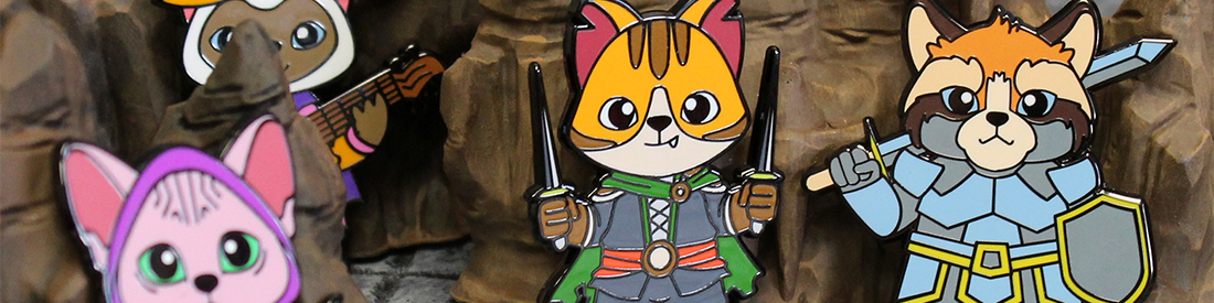 Introducing Adventure Cats: D&D-Inspired Lapel Pins