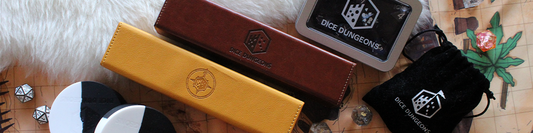 types of carry cases for dice from dice dungeons