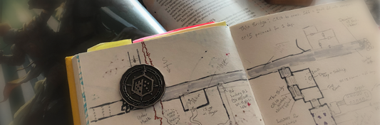 DM Notebook and inspiration coin