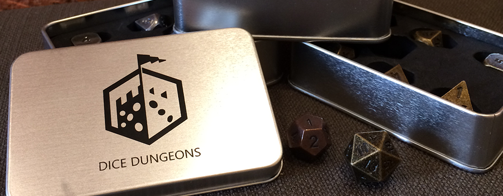 Dice Dungeons Zinc Metal Dice Sets with Boxes