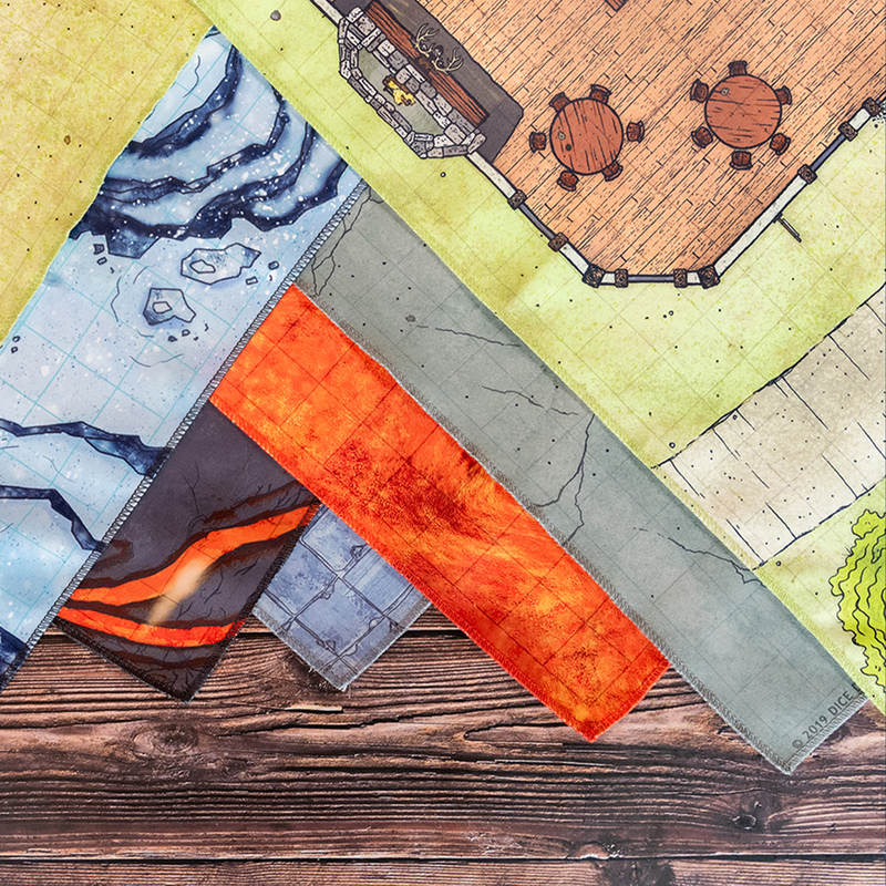 BattleCloth Maps; cloth battle maps designed for Dungeons and Dragons and other rpg games.