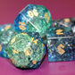 Frost Bound Arctic Wave Shattered Glass Dice Set