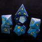 Blue Aventurine Gemstone Dice Set for DnD