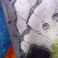 Closeup photo of the edge of a cave battle map