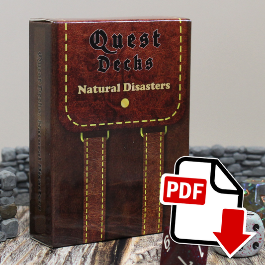 Digital Quest Decks: Natural Disasters (PDF)
