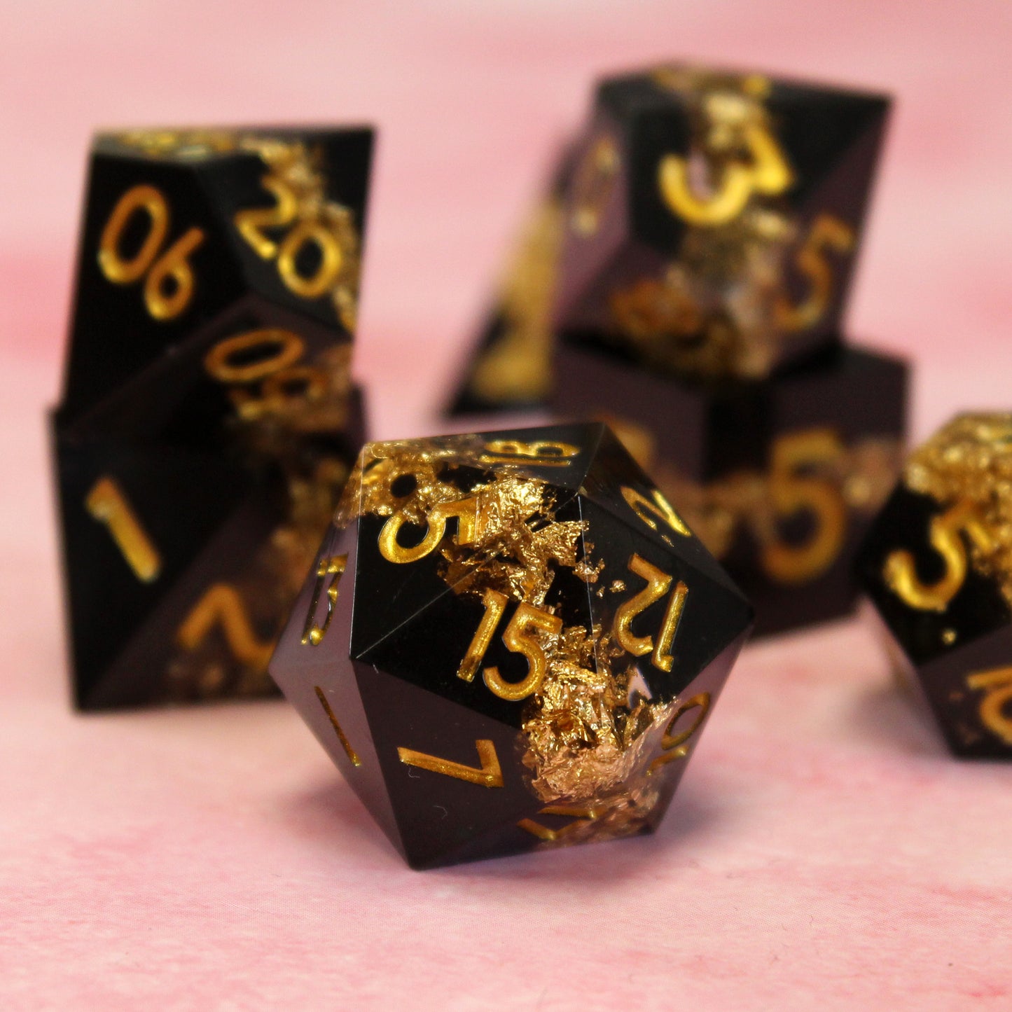 GoldRush Sharp Edge Resin Dice Set