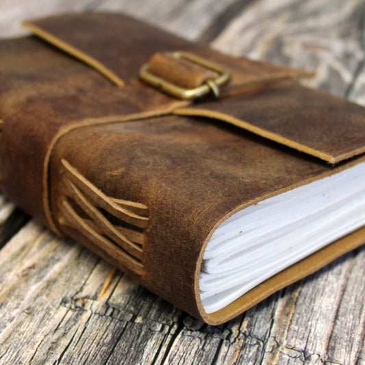 Fantasy tabletop gaming notebook made from high-quality leather, perfect for roleplaying campaigns and character notes