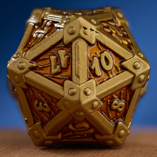 Trove Dice: Chestnut Cache Metal Dice Set