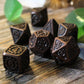 Metal Mechanist Antique Copper Dice Set