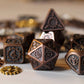 Metal Mechanist Antique Copper Dice Set