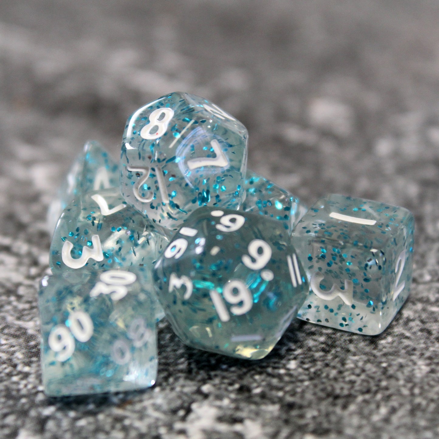 Miniature Plastic Dice Set