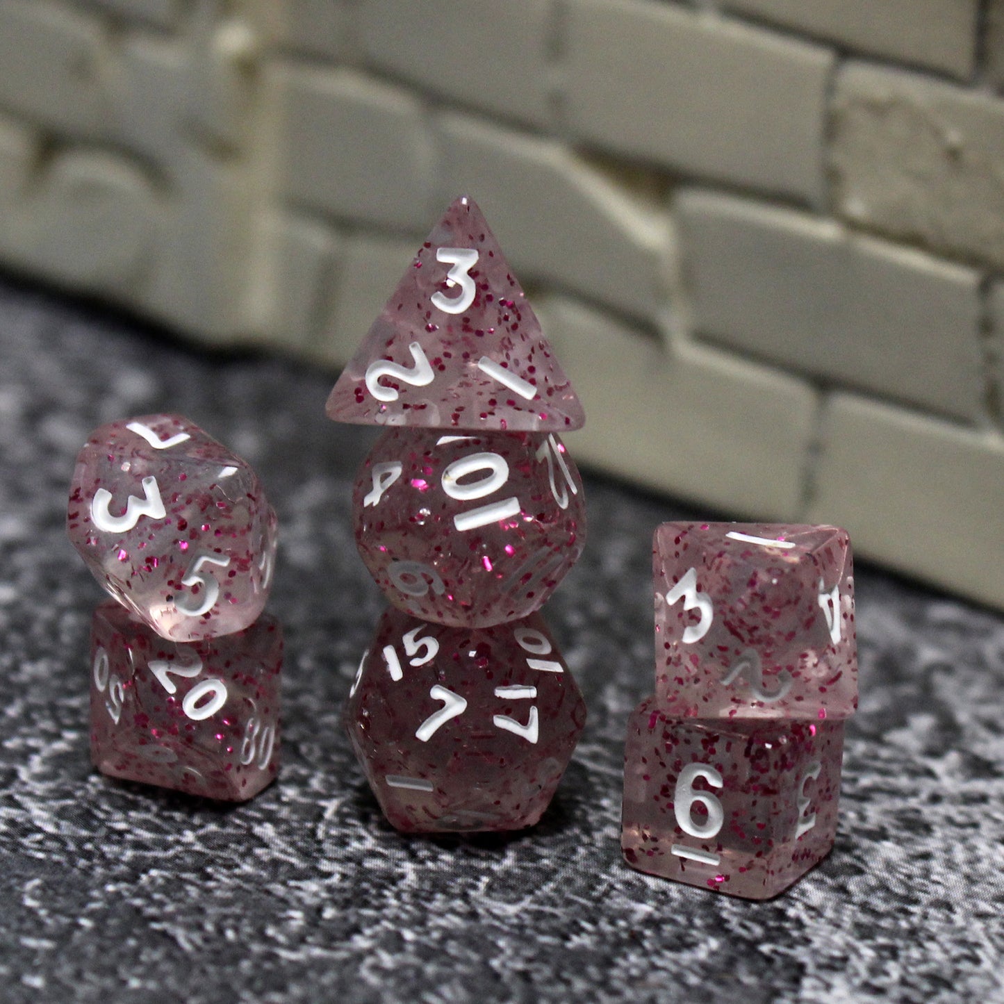 Miniature Plastic Dice Set