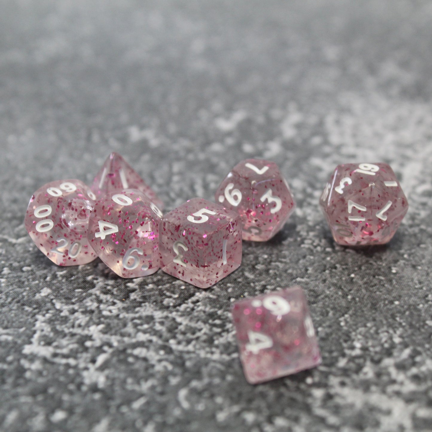 Miniature Plastic Dice Set