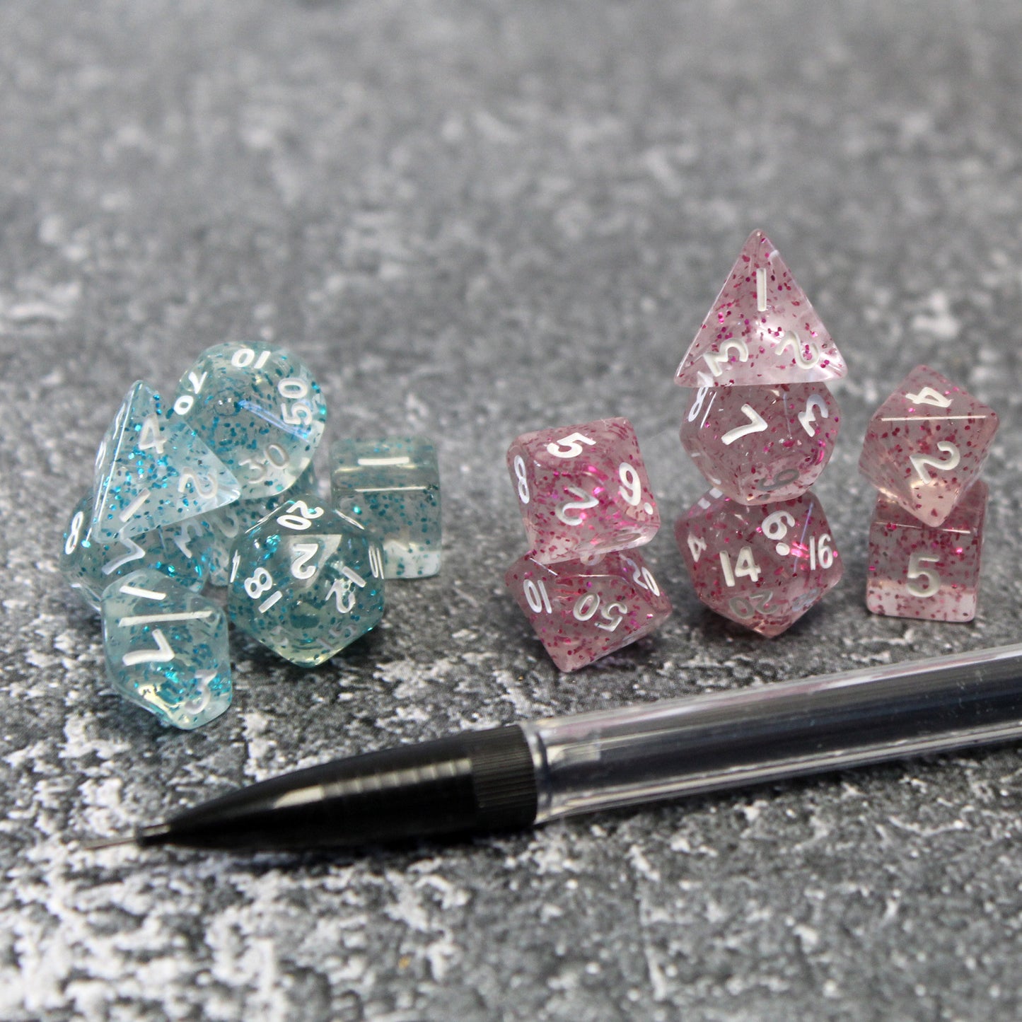 Miniature Plastic Dice Set