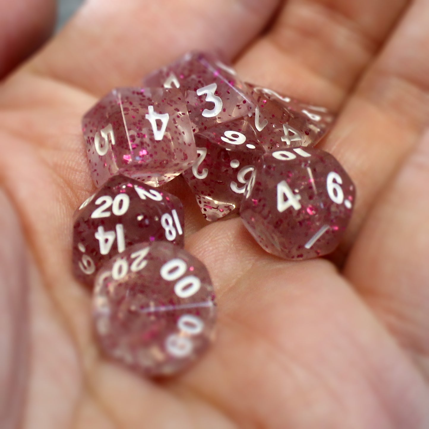 Miniature Plastic Dice Set