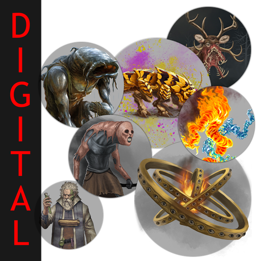 Mutated Monsters VTT Token Pack with 50 digital creature tokens