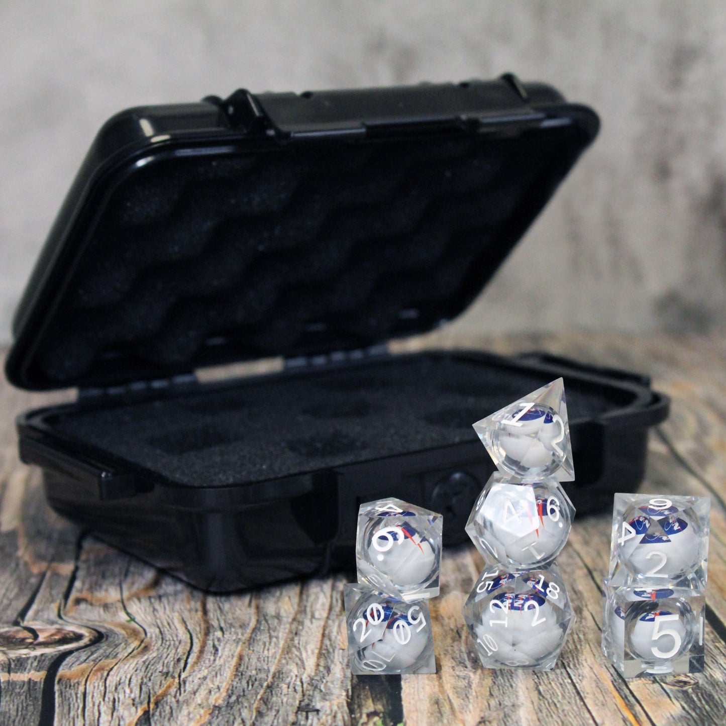 Dicetronauts Liquid Core Dice & Box Set