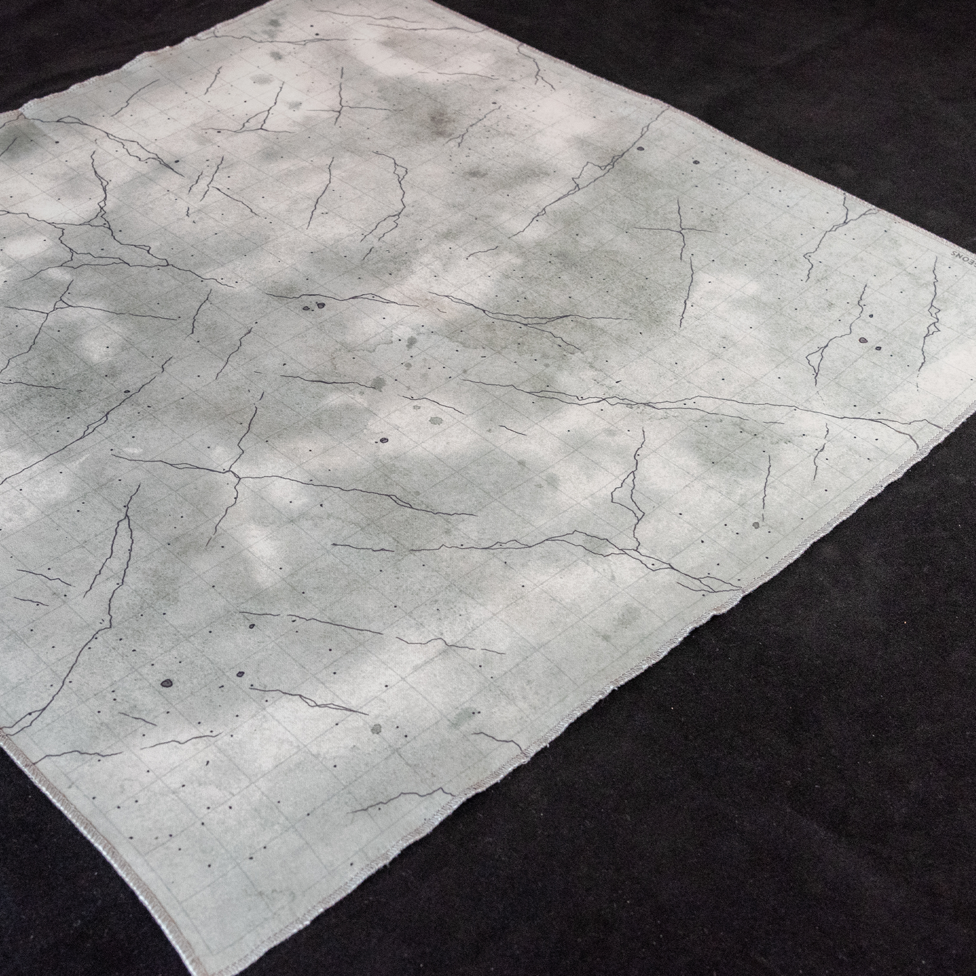 Isometric photo of a cave floor battle map