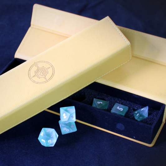 Compass Rose Leatherette Dice Case