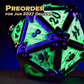 Trove Dice: Spectral Strongbox Glow-In-The-Dark Metal Dice Set