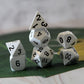 Metal Radiant White Dice Set