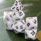 Metal Radiant White Dice Set