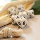 Metal Radiant White Dice Set