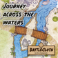 Image of a bridge battle map with overlaid text "Journey across the waters"