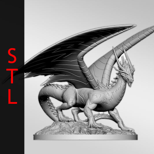 Neon Dragon STL (3d Printable)