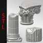 Ruined Columns STL (3d Printable)
