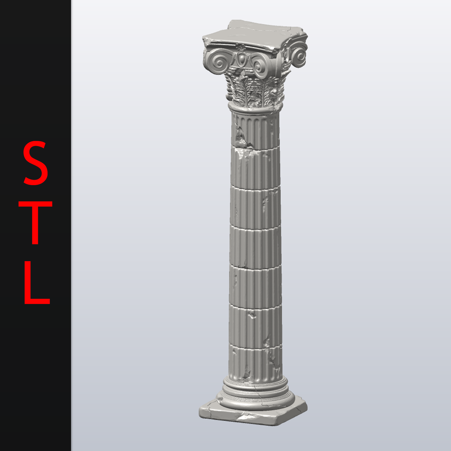 Worn Columns STL (3d Printable)