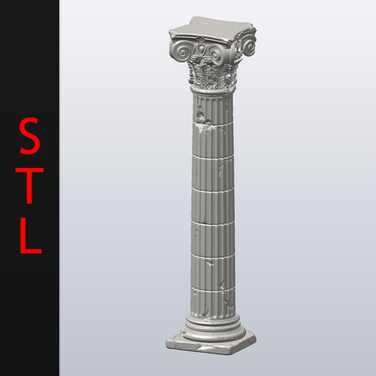 Worn Columns STL (3d Printable)
