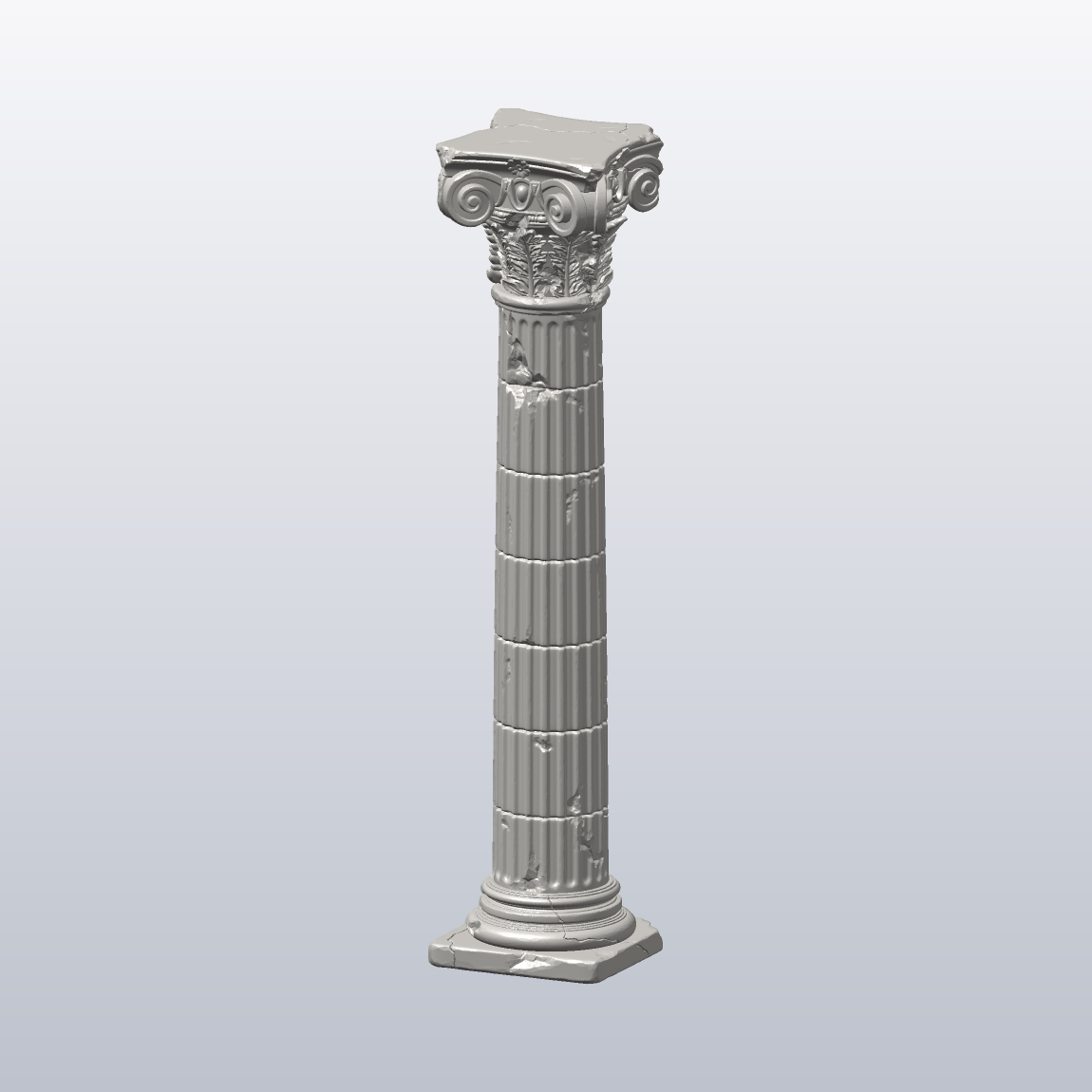 Worn Columns STL (3d Printable)