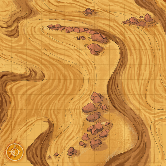 Image of a desert battle map