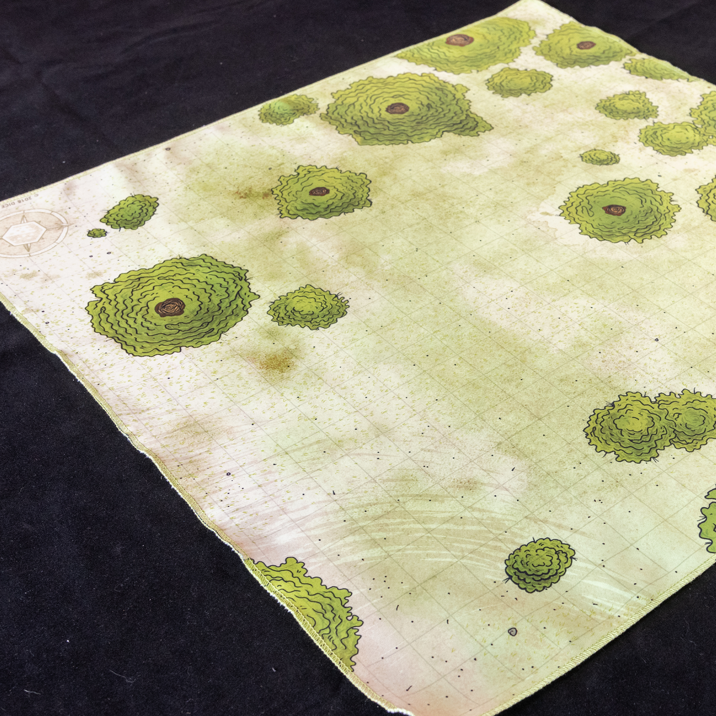 Isometric photo of a forest battle map