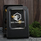 Tiger Eye dice set displayed in its included case, with rich colors and polished finish of the gemstone dice.