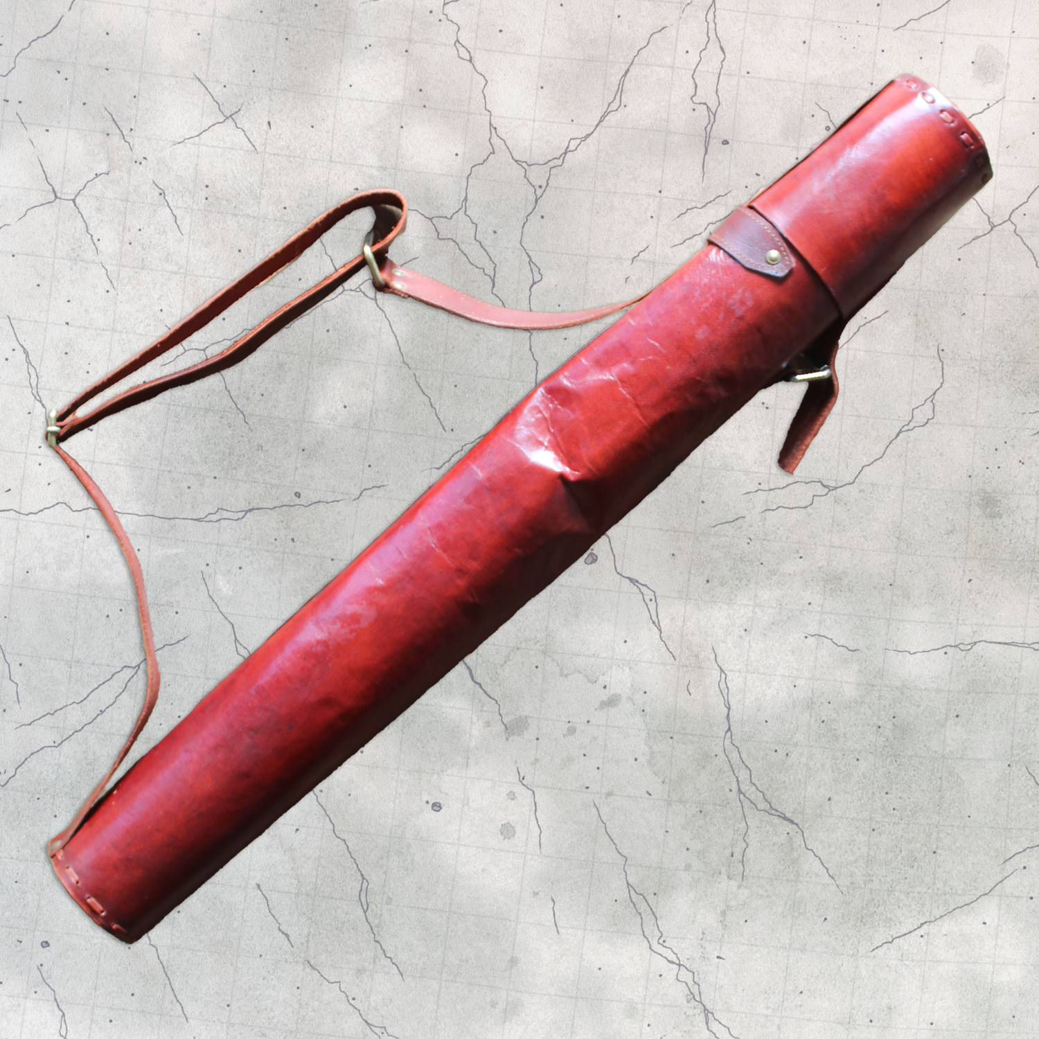 Durable tabletop gaming map tube for travel and storage measuring 29 inches for multiple rolled up Dice Dungeons microfiber battle maps