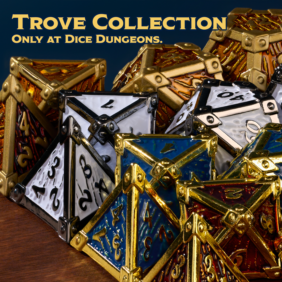 Trove Dice: Royal Hoard Metal Dice Set